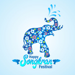 Vector illustration for songkran festival