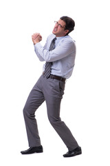 Businessman isolated on the white background