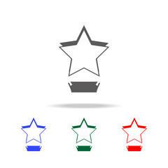 cinematographic star cup icon. Elements of cinema and filmography multi colored icons. Premium quality graphic design icon. Simple icon for websites, web design, mobile app