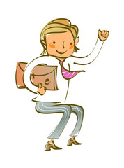 Close-up of man holding suitcase