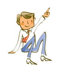 Close-up of man sitting