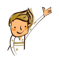 Close-up of boy smiling