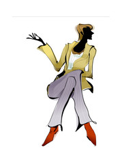 Close-up of man sitting