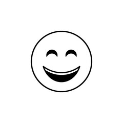 Fototapeta premium smile icon. Detailed set of avatars of professions icons. Premium quality line graphic design. One of the collection icons for websites, web design, mobile app