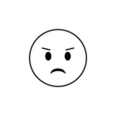 frowning icon. Detailed set of avatars of professions icons. Premium quality line graphic design. One of the collection icons for websites, web design, mobile app