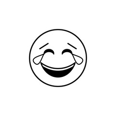 tears of happiness icon. Detailed set of avatars of professions icons. Premium quality line graphic design. One of the collection icons for websites, web design, mobile app