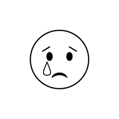 Fototapeta premium disappointed icon. Detailed set of avatars of professions icons. Premium quality line graphic design. One of the collection icons for websites, web design, mobile app