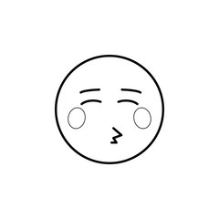 kiss icon. Detailed set of avatars of professions icons. Premium quality line graphic design. One of the collection icons for websites, web design, mobile app