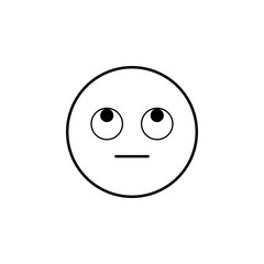 rolled his eyes icon. Detailed set of avatars of professions icons. Premium quality line graphic design. One of the collection icons for websites, web design, mobile app