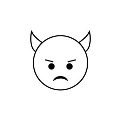 evil imp icon. Detailed set of avatars of professions icons. Premium quality line graphic design. One of the collection icons for websites, web design, mobile app