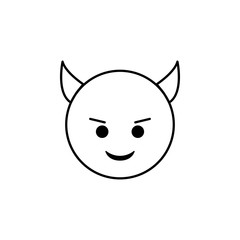 kind little devil icon. Detailed set of avatars of professions icons. Premium quality line graphic design. One of the collection icons for websites, web design, mobile app