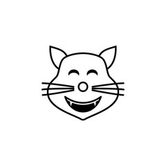 happy cat icon. Detailed set of avatars of professions icons. Premium quality line graphic design. One of the collection icons for websites, web design, mobile app