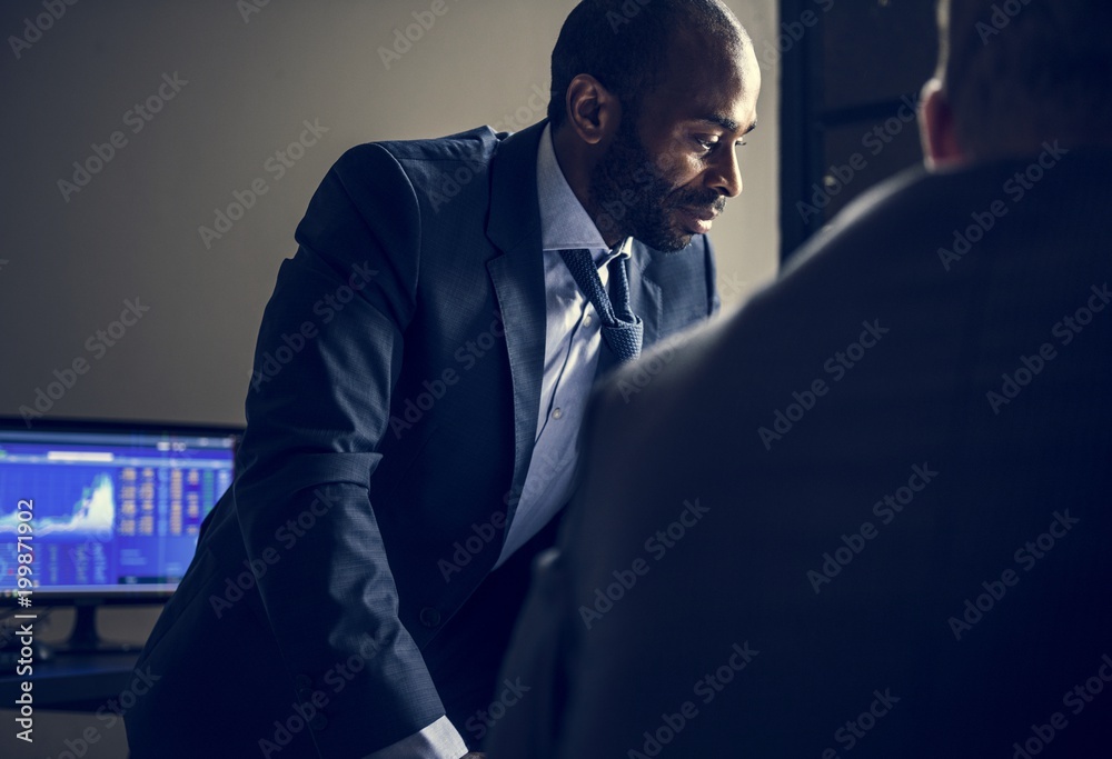 Wall mural corporate man in a meeting working