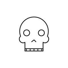 skull icon. Detailed set of avatars of professions icons. Premium quality line graphic design. One of the collection icons for websites, web design, mobile app