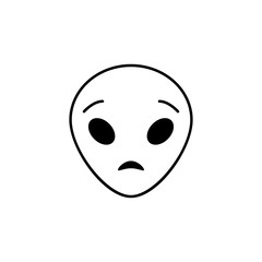 astonished extraterrestrial icon. Detailed set of avatars of professions icons. Premium quality line graphic design. One of the collection icons for websites, web design