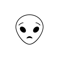 astonished extraterrestrial icon. Detailed set of avatars of professions icons. Premium quality line graphic design. One of the collection icons for websites, web design