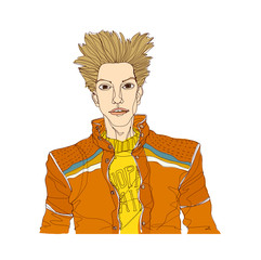 Close-up of man smiling