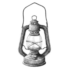 Hand drawn retro portable lantern © Rawpixel.com