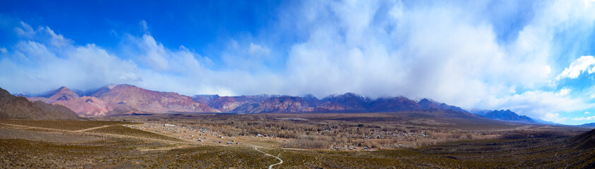 panorama of uspallata mendoza argentina