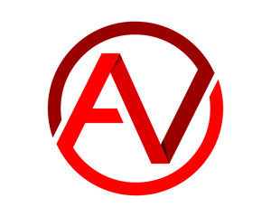 red circle initial typography typeface logotype alphabet font image vector icon