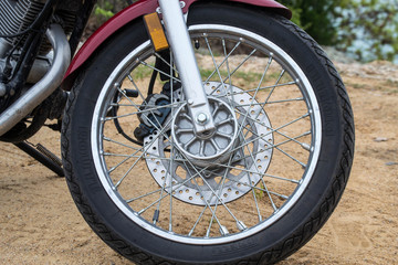 Spokes on Motorcycle