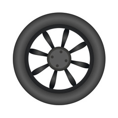 Obraz premium tire car illustration