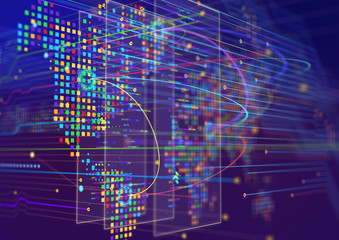 World map infographics.