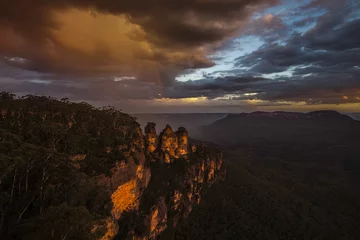 Peel and stick wall murals Three Sisters Rainbow at Three Sisters, Blue Mountains National Park