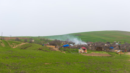 Obraz premium The old village in the highlands, Kalakhana, Azerbaijan