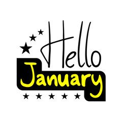 Hello January symbol