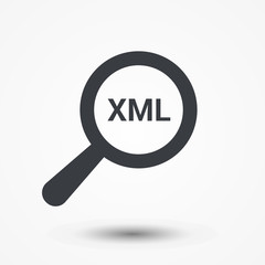Software Concept: Magnifying Optical Glass With Words Xml