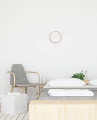 Bedroom Interior Japanese minimal style -3D rendering  portrait decoration	