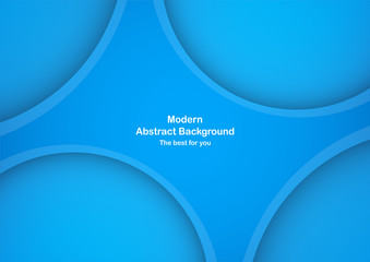 Blue curve background with copy space for white text. Technology template design for cover, brochure, web banner and magazine.