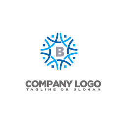 B LETTER LOGO TEMPLATE