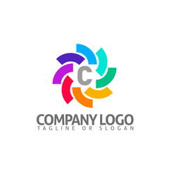 C LETTER LOGO TEMPLATE