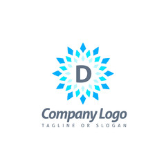 Obraz premium D LETTER LOGO TEMPLATE