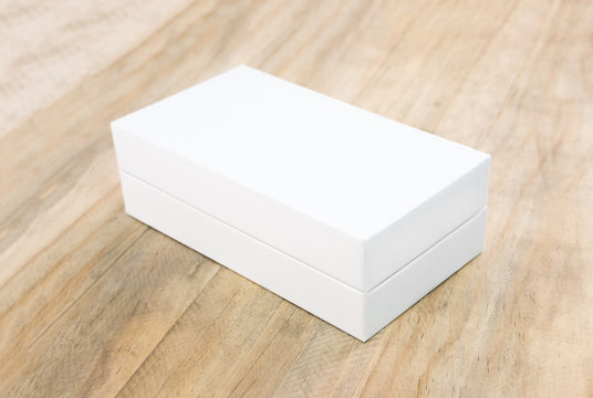 Empty white box mock up