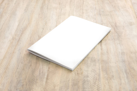 cover book template on wood.