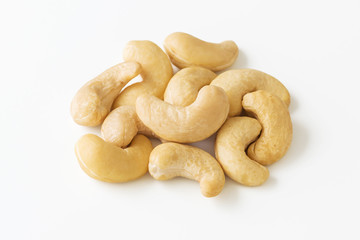 Fototapeta premium Raw cashew nuts closed up