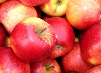Fototapeta na wymiar red big apples background