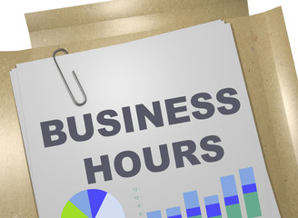 BUSINESS HOURS concept