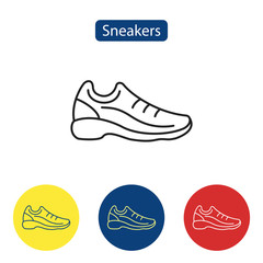 Sneakers flat fit icons