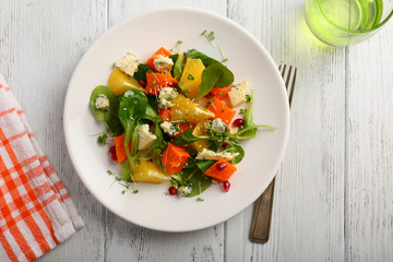 healthy orange salad