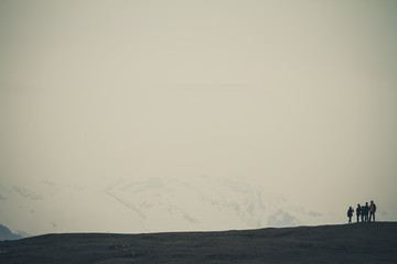 Randonnée dans le brouillard