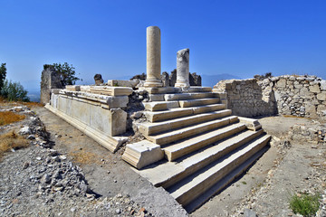 Ruins of the ancient town Tlos,  Turkey
