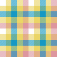 Colored check plaid seamless pattern