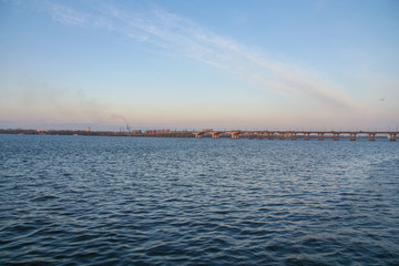 Automobile bridge across the Dnieper