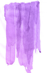 Art. Watercolor violet paint background.