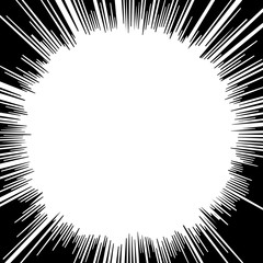 Comic speed lines background