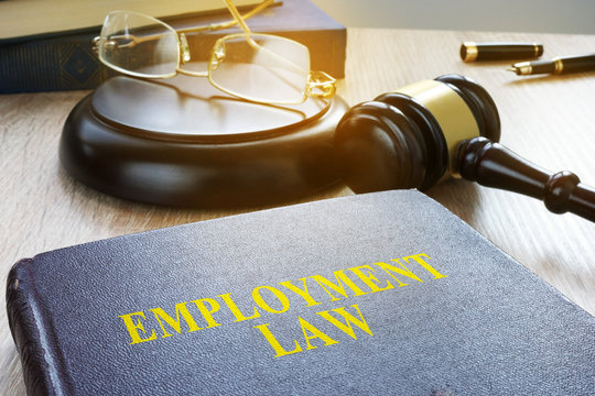 Employment Law In A Court. Labor Code Concept.